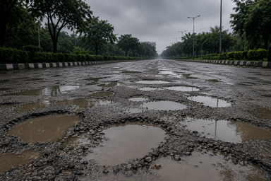 Bitumen Shortage Leaves Chandigarh Roads Unprepared
