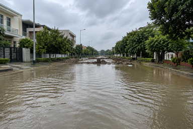 One Hour of Rain Undid Mohali's Drain-Cleaning Claims