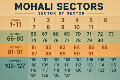 Mohali Sector Map and Property Rates: A Sector-by-Sector Guide