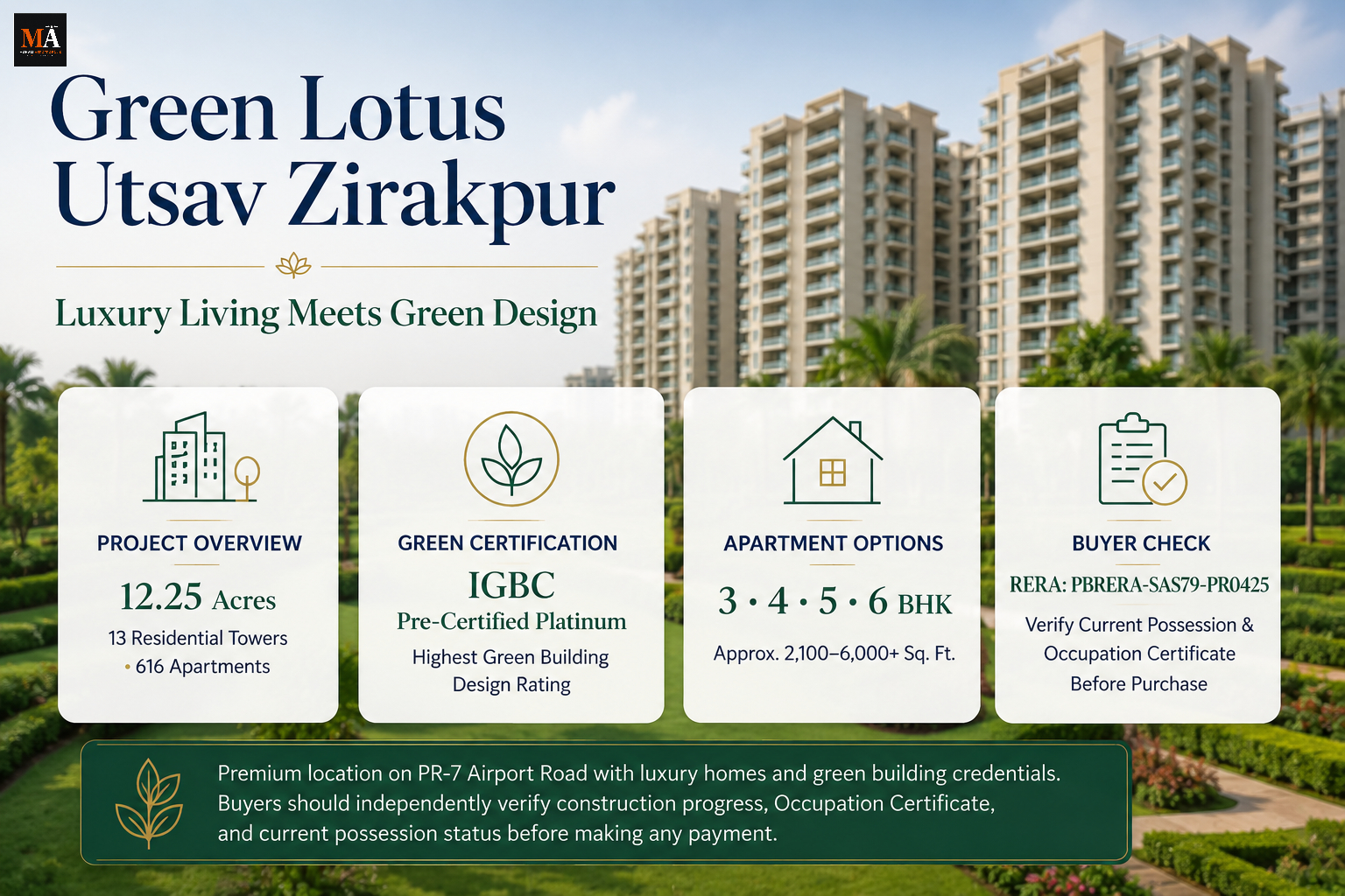 Green Lotus Utsav Zirakpur: Price, RERA Status, Possession & Buyer Review