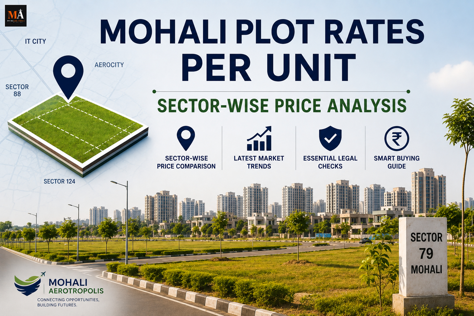 Mohali Plot Rates Per Sq Yard (2026): Sector-Wise Price Analysis