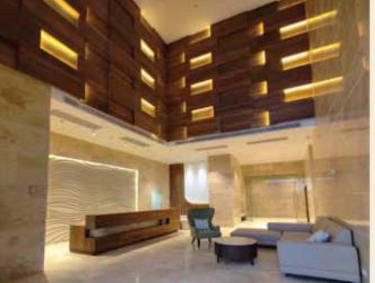 Double-height lobby, indicative interior