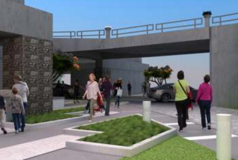 Covered walkway, artist's impression